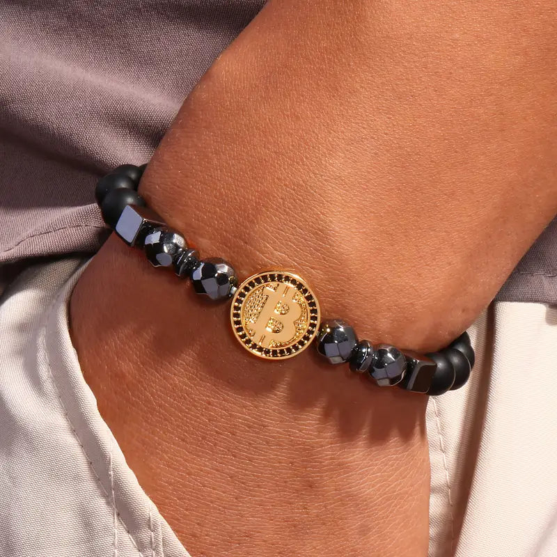 Men’s Crypto Charm Bracelet